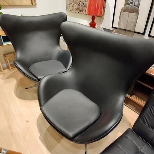 アルネ・ヤコブセン/エッグチェアEggChair【タイプA・レザー仕様