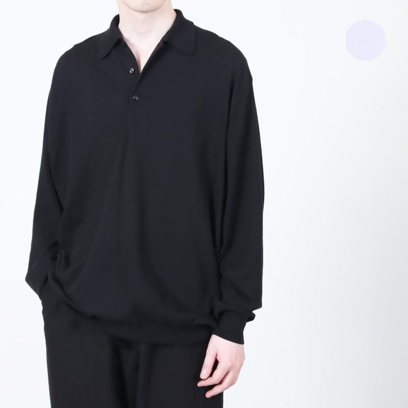 COMOLI (コモリ) コットン ニットポロ