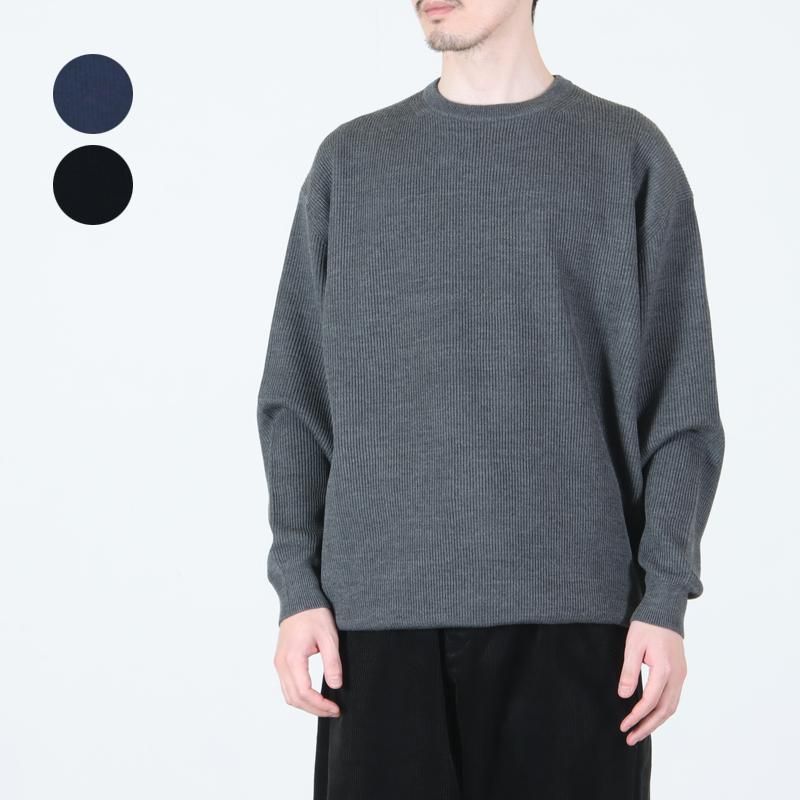 Graphpaper (グラフペーパー) High Density Crew Neck Knit / ハイデン