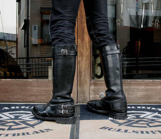 ゴールドトップブーツ uk9 27cm 27.5cm ロッカーズ バイカー カフェ