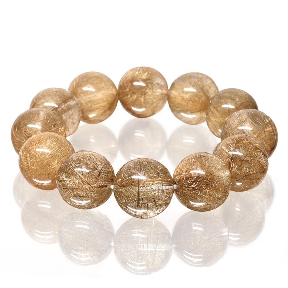 シルバールチルクォーツ ブレスレット 19.5mm #A2701 - プレミアム