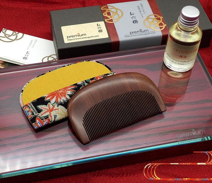 イス 京丸小町® 3寸5分(細) - お六櫛本舗｜手挽き櫛・みねばり櫛・つげ