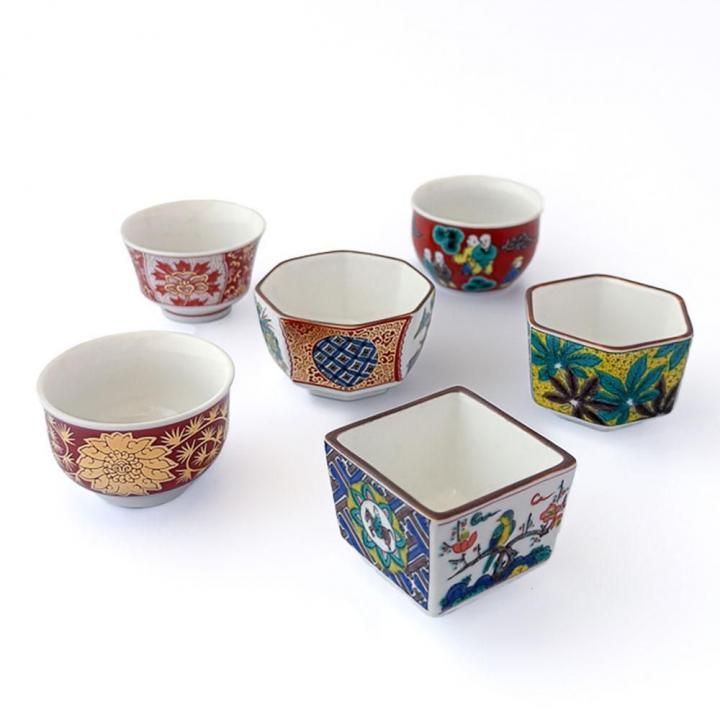 コンテスト受賞商品】 組盃 時代画風/青郊窯