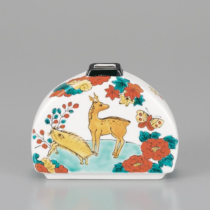 5号一輪生 猪鹿蝶 化粧箱入り - 和食器の通販なら九谷焼専門店の陶らいふ