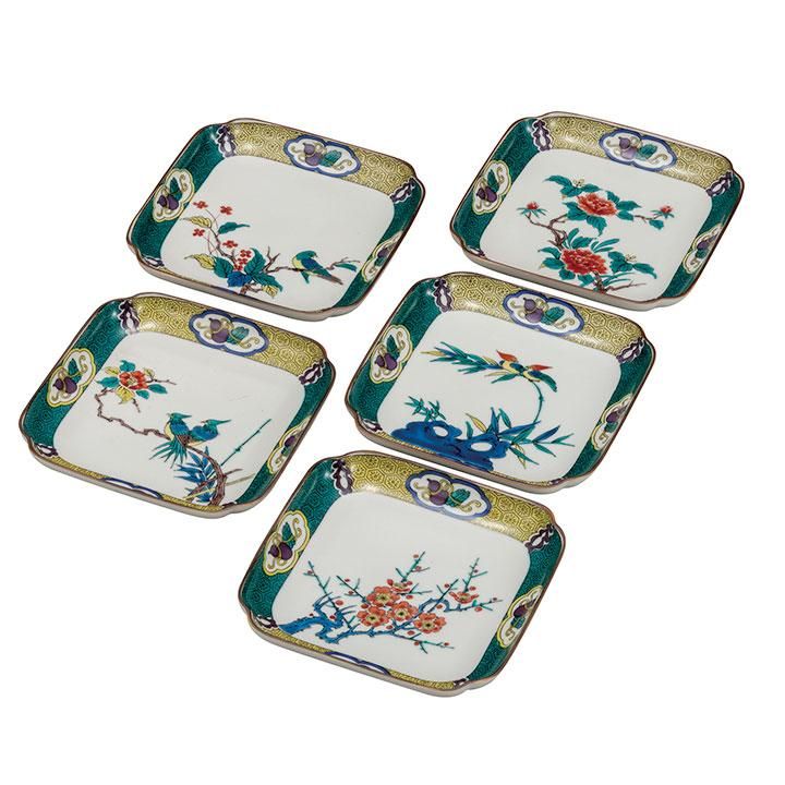 5号皿揃 古九谷絵変り / 美山窯 33-023