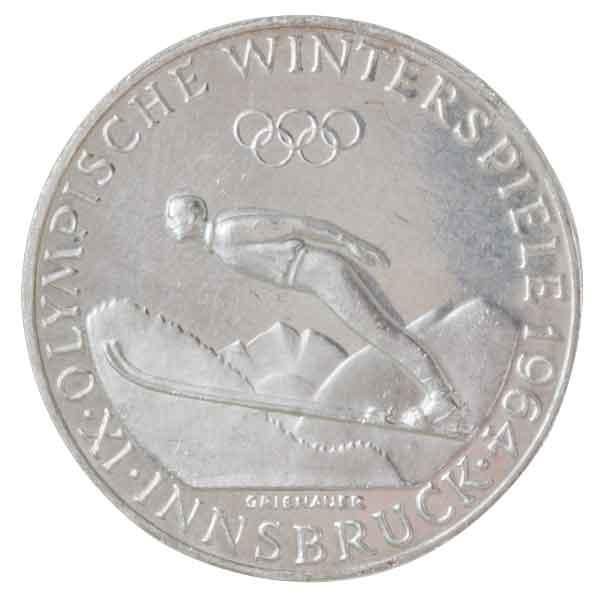 インスブルック冬季オリンピック記念50シリング銀貨|コレクターズ