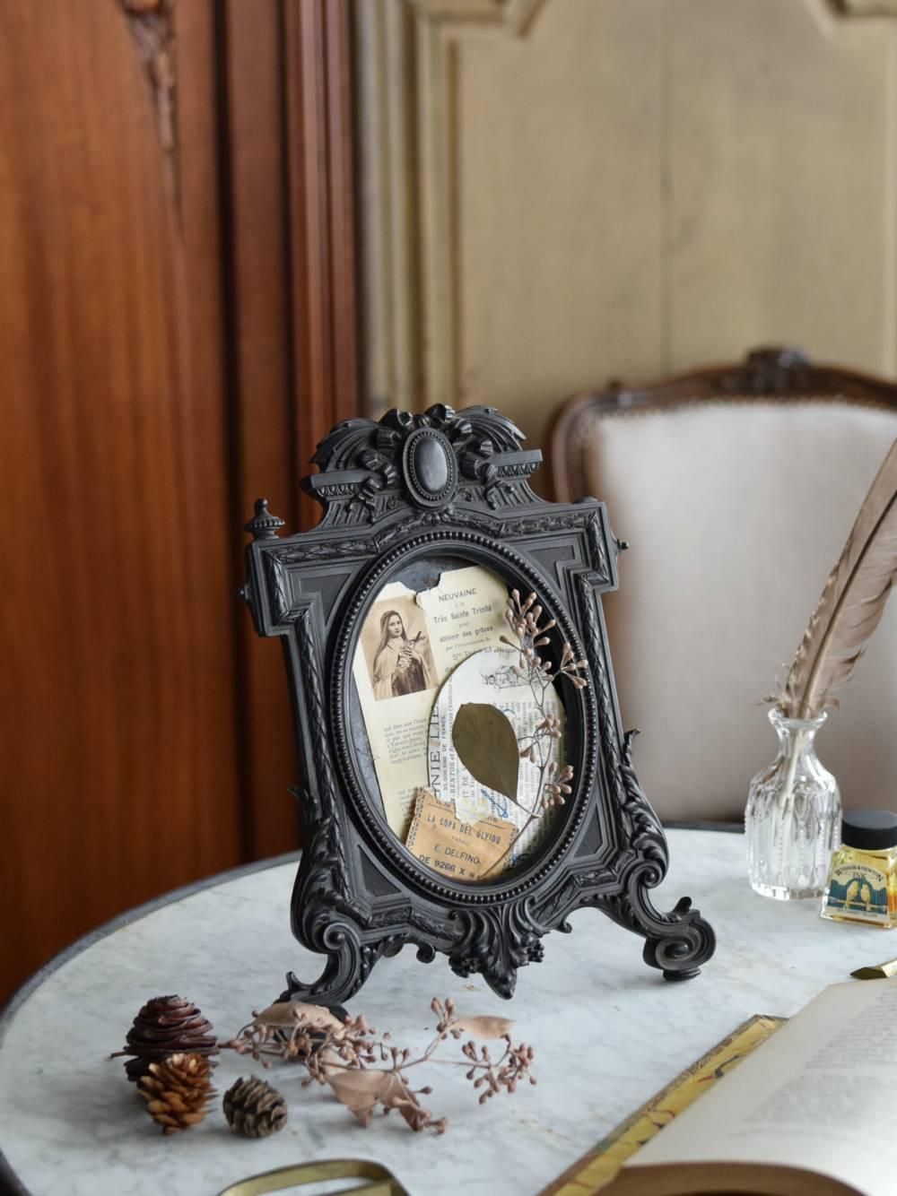 フランスアンティーク雑貨 アンティークフォトフレーム.21 ボワ・デュルシ