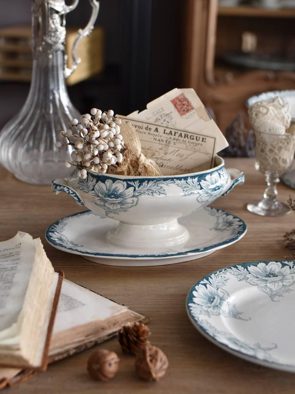 ソーシエール.SUZANNE フランス食器 フランスアンティーク雑貨 皿 ミディ