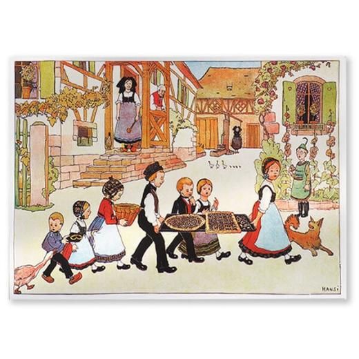 フランスポストカード クグロフ行進（HANSi（ハンジ／アンシ） Marche