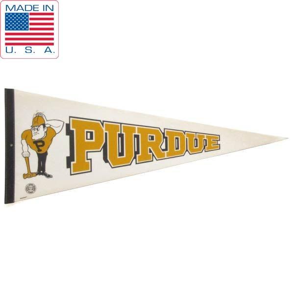 80s USA製 PURDUE | カレッジ物 チームロゴ ペナント パデュー大学