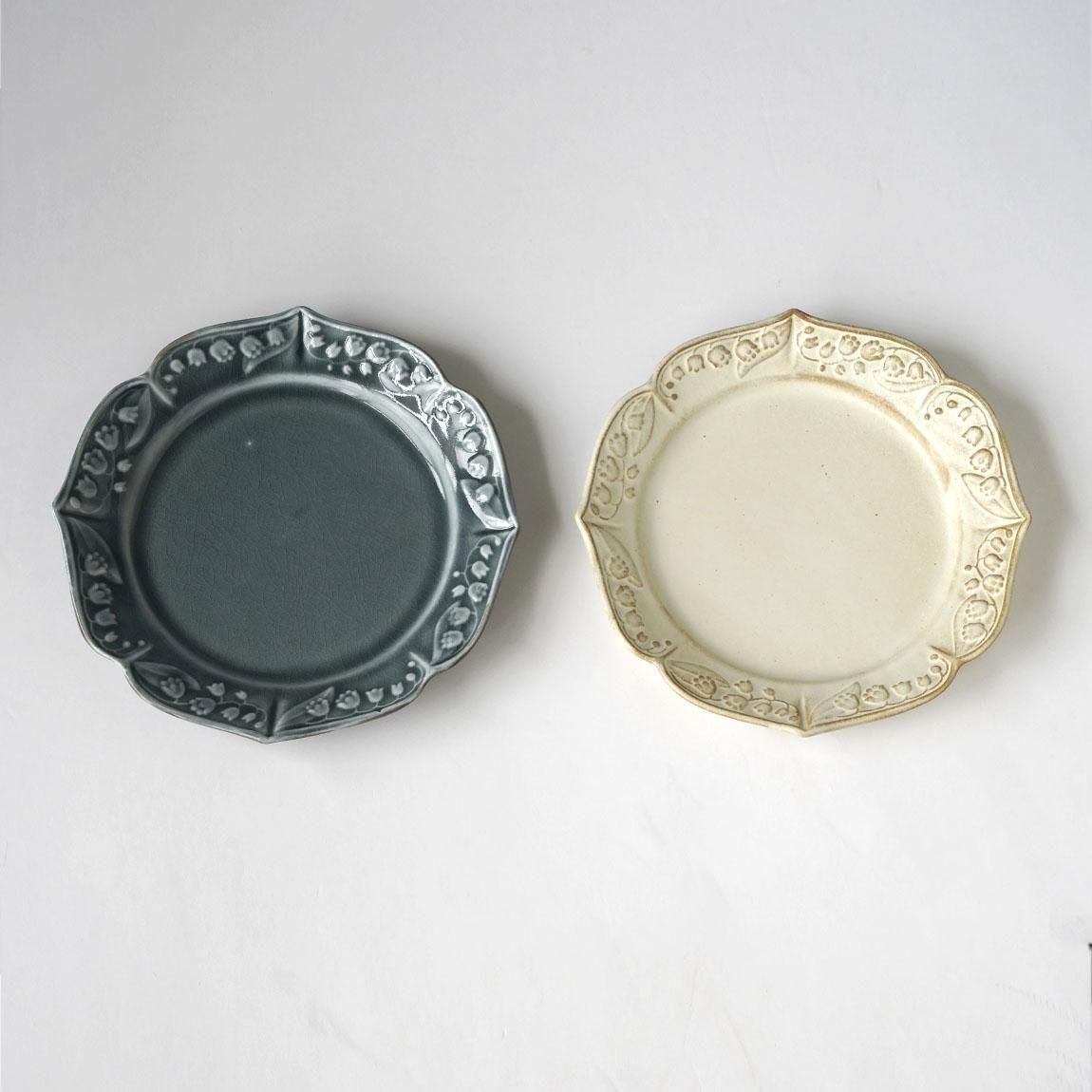 益子焼 | スズランのお皿 - Anchor Bridge アンカーブリッジ ONLINE