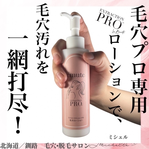 当サロンは、毛穴エクストラクションプロ認定サロンです。 | Michelle