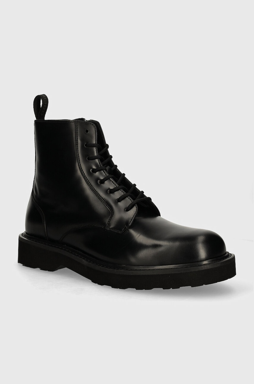 Kenzo leather shoes Ukio Lace Up Boots PRM EU