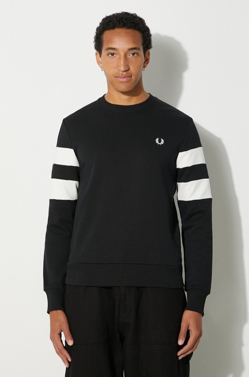 Fred Perry cotton sweatshirt Tipped Sleeve PRM EU