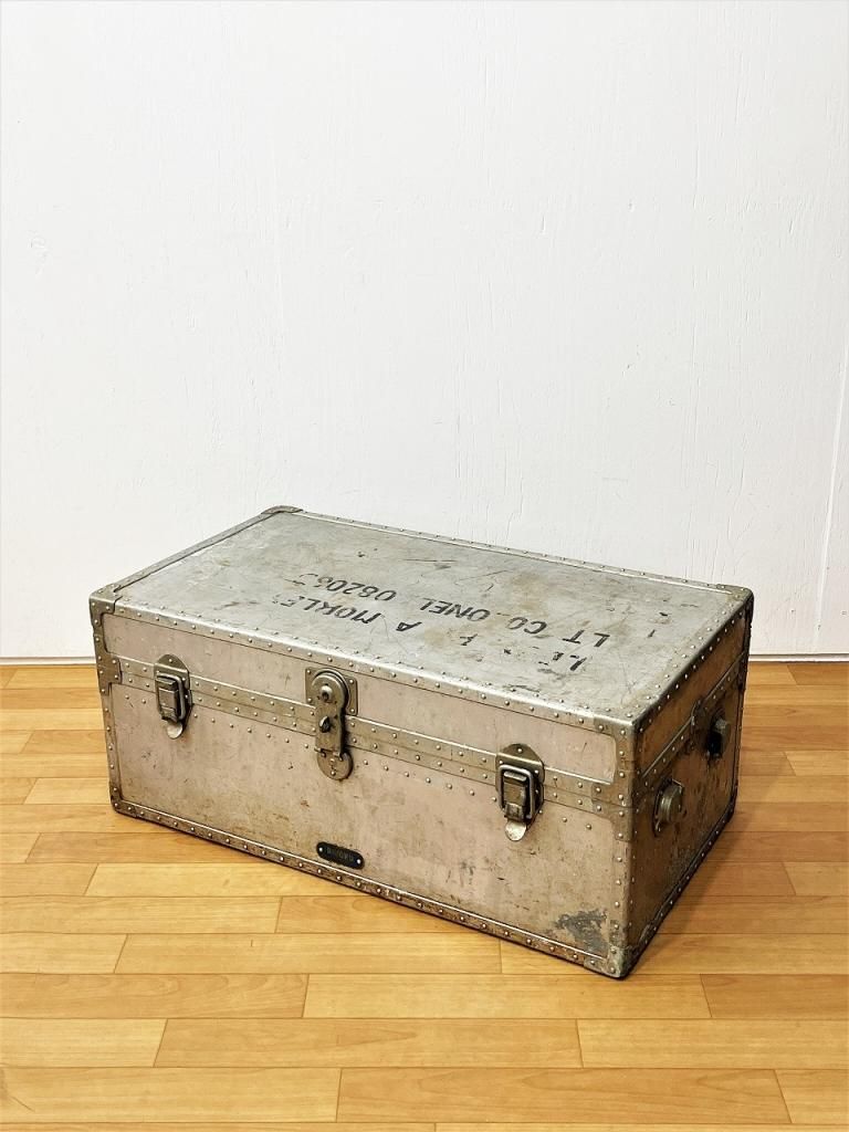 1940-50's AIKOKU Tokyo社製 ヴィンテージ アルミニウム トランク