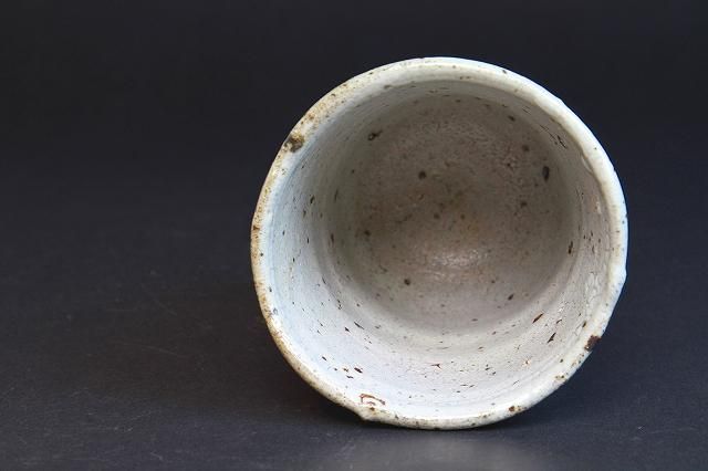 中川自然坊 「 絵唐津湯呑 」 中川恭平極箱 糸切高台 - レトロ