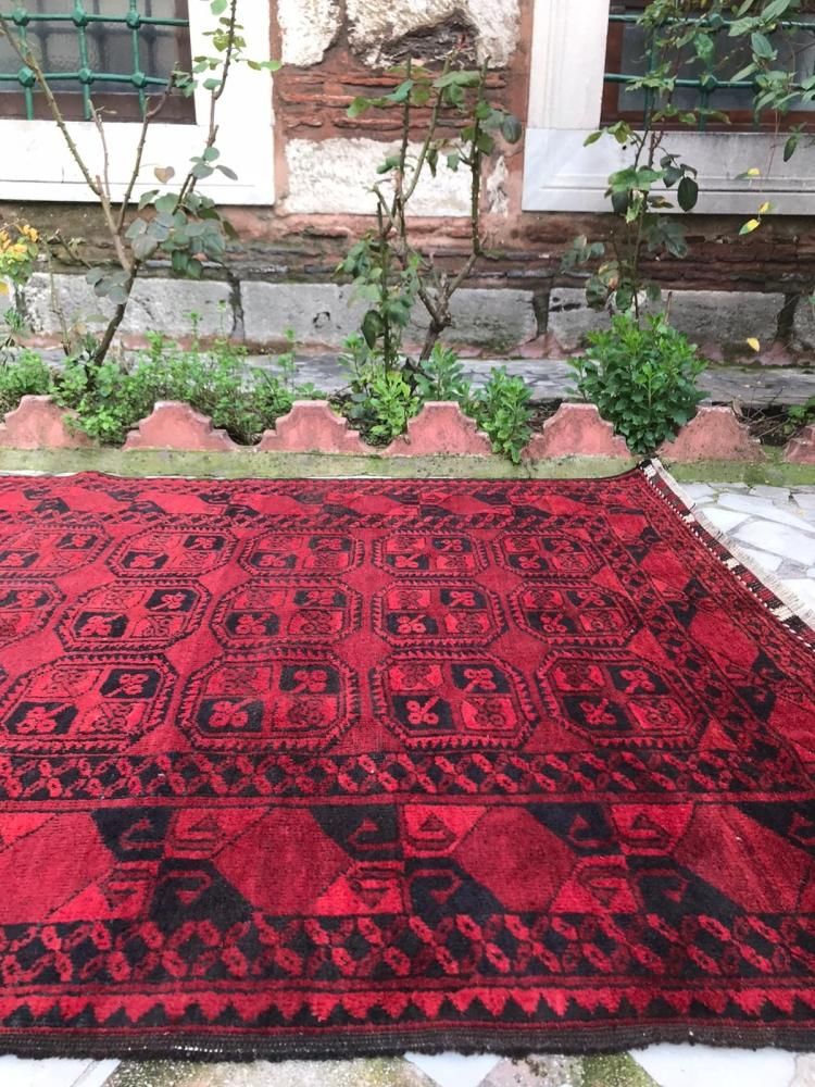 オールド絨毯/トルクメン・エルサリ/クズルアヤック/トライバルラグ約