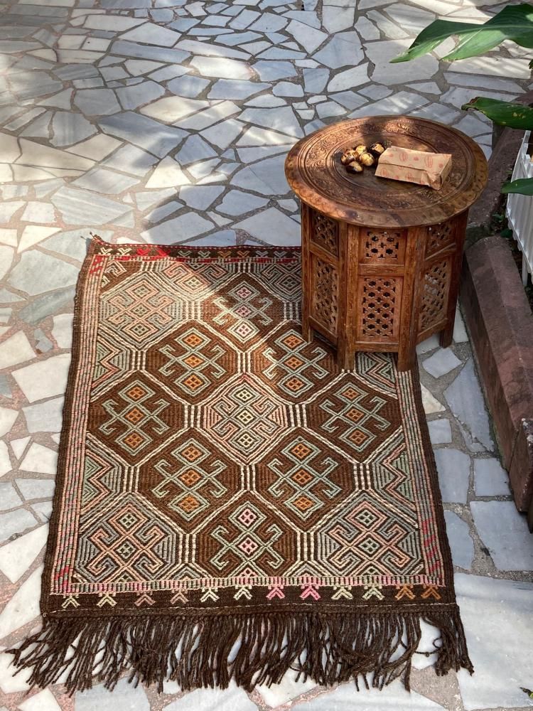 オールドキリム/トルコキリム・トロス山脈/ジジム織り約125×86cm