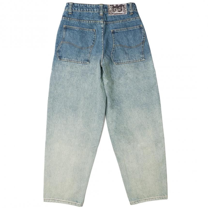 Dime Classic Baggy Denim Pants / Dipped Sandblasted Indigo (ダイム