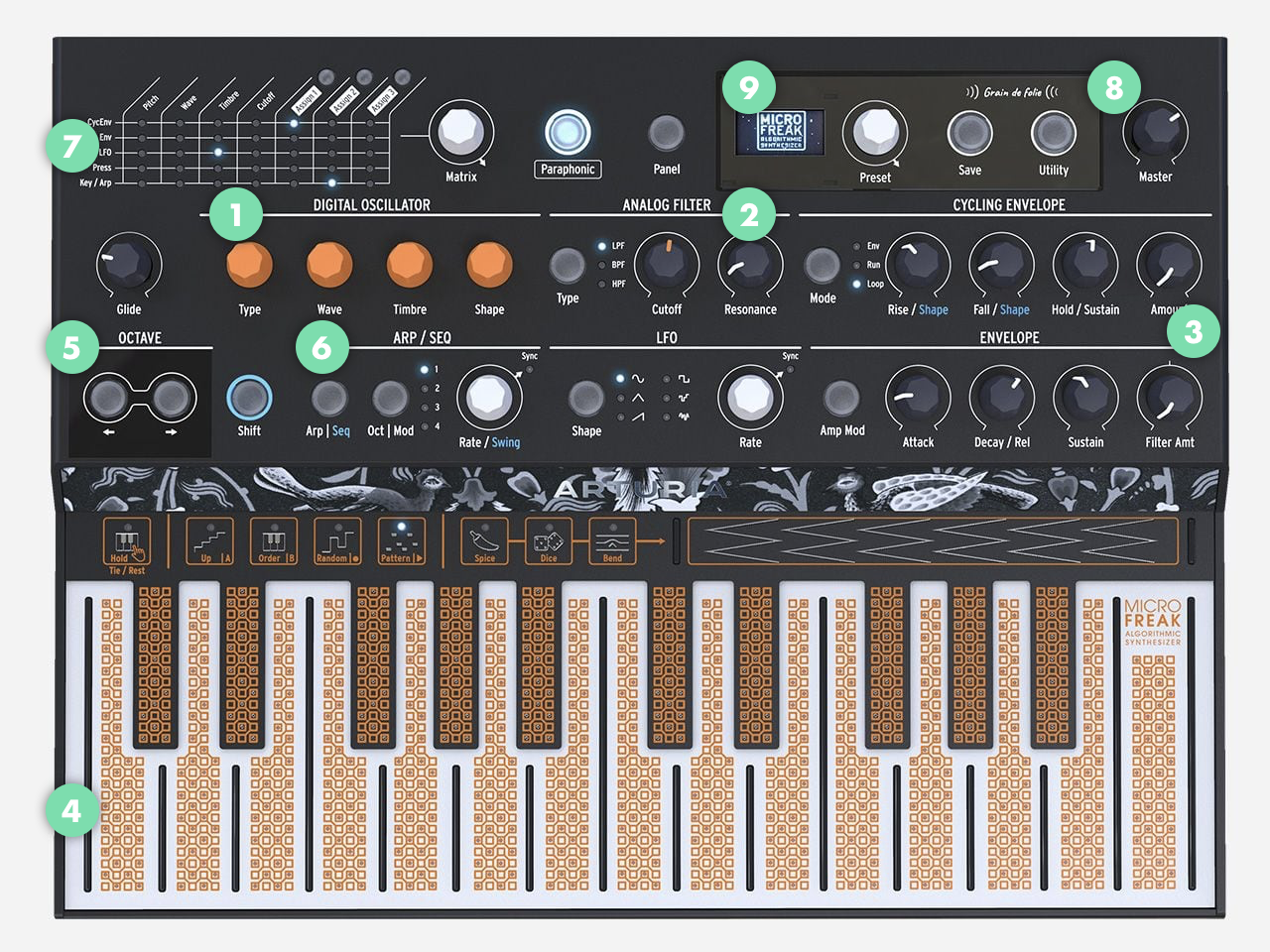 Arturia | MicroFreak | シンセサイザー アナログシンセサイザー