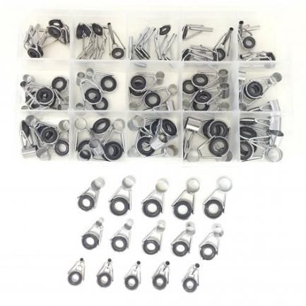 オルルド釣具】ステンレスガイドセット 75個入り 収納用タックルケース