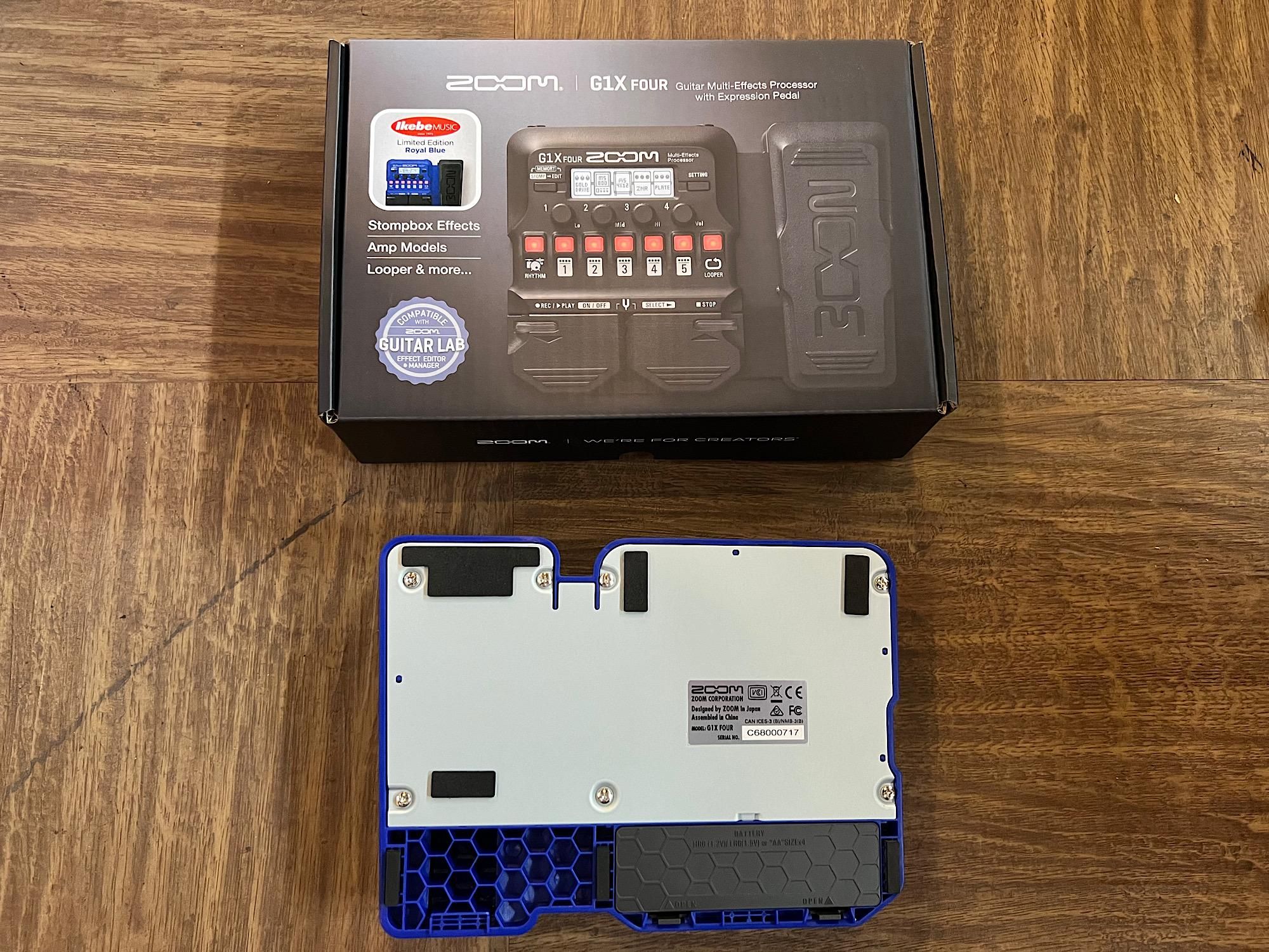 ZOOM G1X FOUR ROYAL BLUE ZOOMマルチG1X FOURのイケベさん限定ブルー