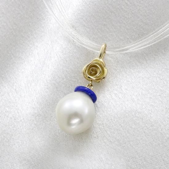 K18 白蝶真珠 ペンダント - ジュエリー工房ZERO