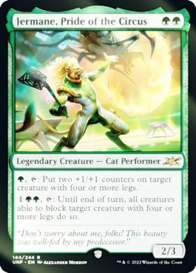 FOIL】マジックザギャザリング UNF EN 144 Jermane, Pride of the