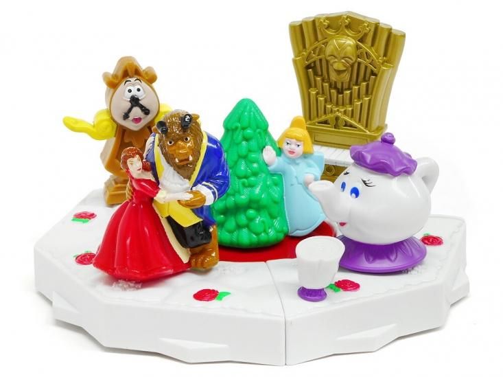 美女と野獣 マクドナルド ミールトイ クリスマス 5点コンプリート