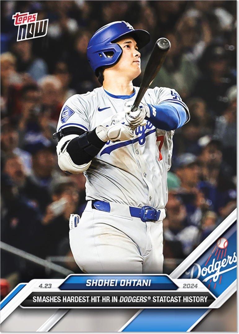 大谷翔平 LA ドジャース 最速打球速度ホームラン記念 トレーディング