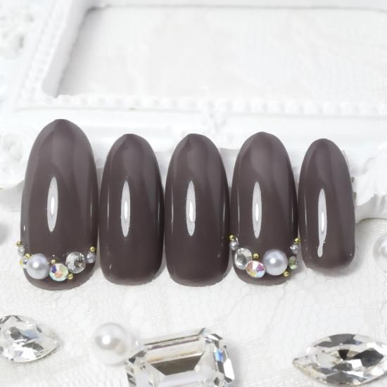 S017 | グレーブラック | ジェルネイル - Reagel