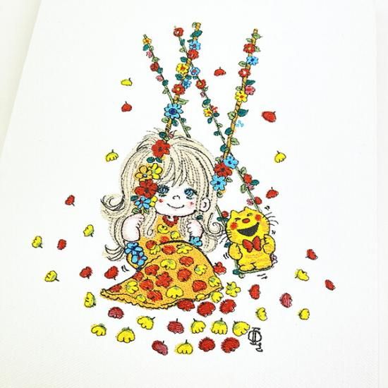 水森亜土 SWING キャンパスアート 日本製