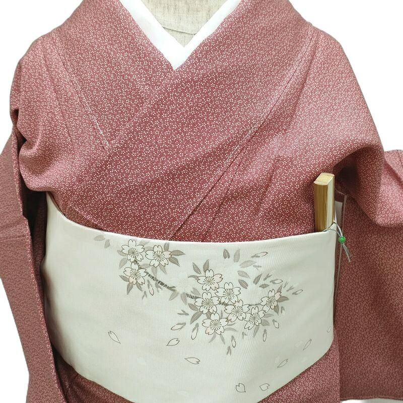 小紋 小梅文様 江戸小紋 蘇芳色 カジュアル 茶道着物 順フォーマル 式