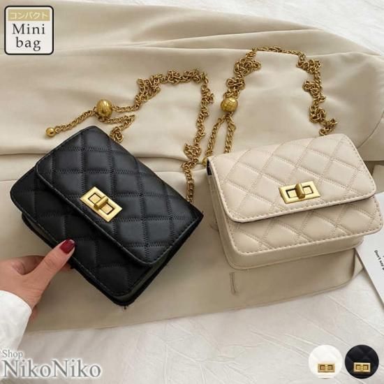 キルティング ゴールドチェーンバッグ 【即納】 鞄 バッグ ショルダー