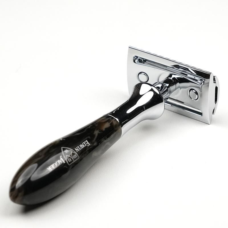 Edwin Jagger 両刃カミソリ | ブラックマーブル - 両刃カミソリ専門店