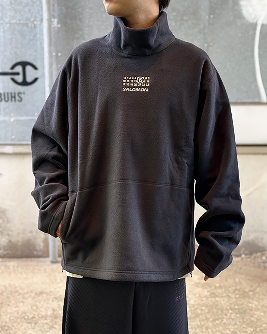 MM6 メゾンマルジェラ × サロモン｜ハイネック フリース プルオーバー
