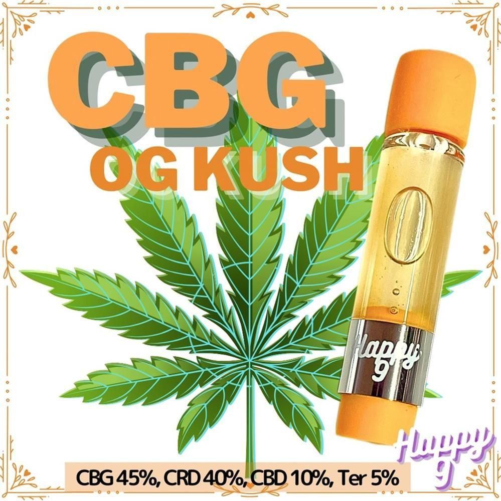 CBGリキッド 『 OG KUSH』 1ml CBG45%, CRD40%, CBD10%, Ter5% - WEEDY