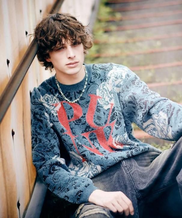 glamb ニット メンズ | パンクフラワー Knit - ヴァルゴウェアワークス