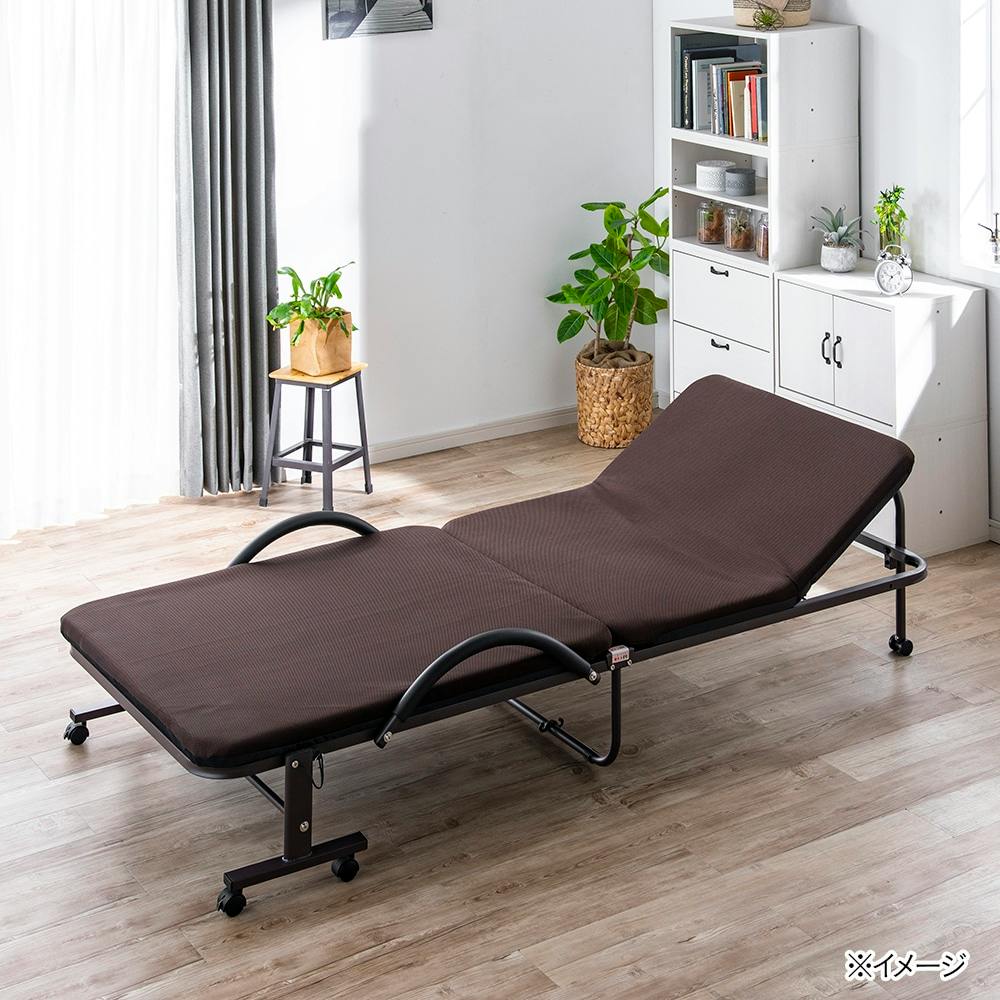 メッシュ折り畳みパイプベッド | ベッド 通販 | ホームセンターのカインズ