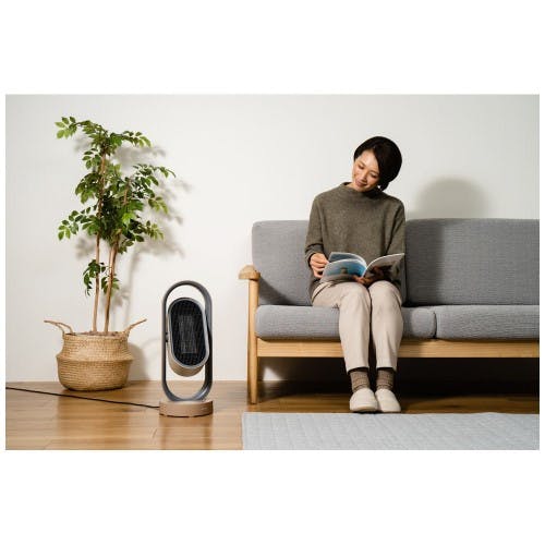 3Dセラミックヒーター＆ファン リモコン付 plusmore キャメル ライフ