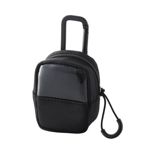 イヤホンケース ワイヤレスイヤホン ナイロン 透明窓付き Sサイズ