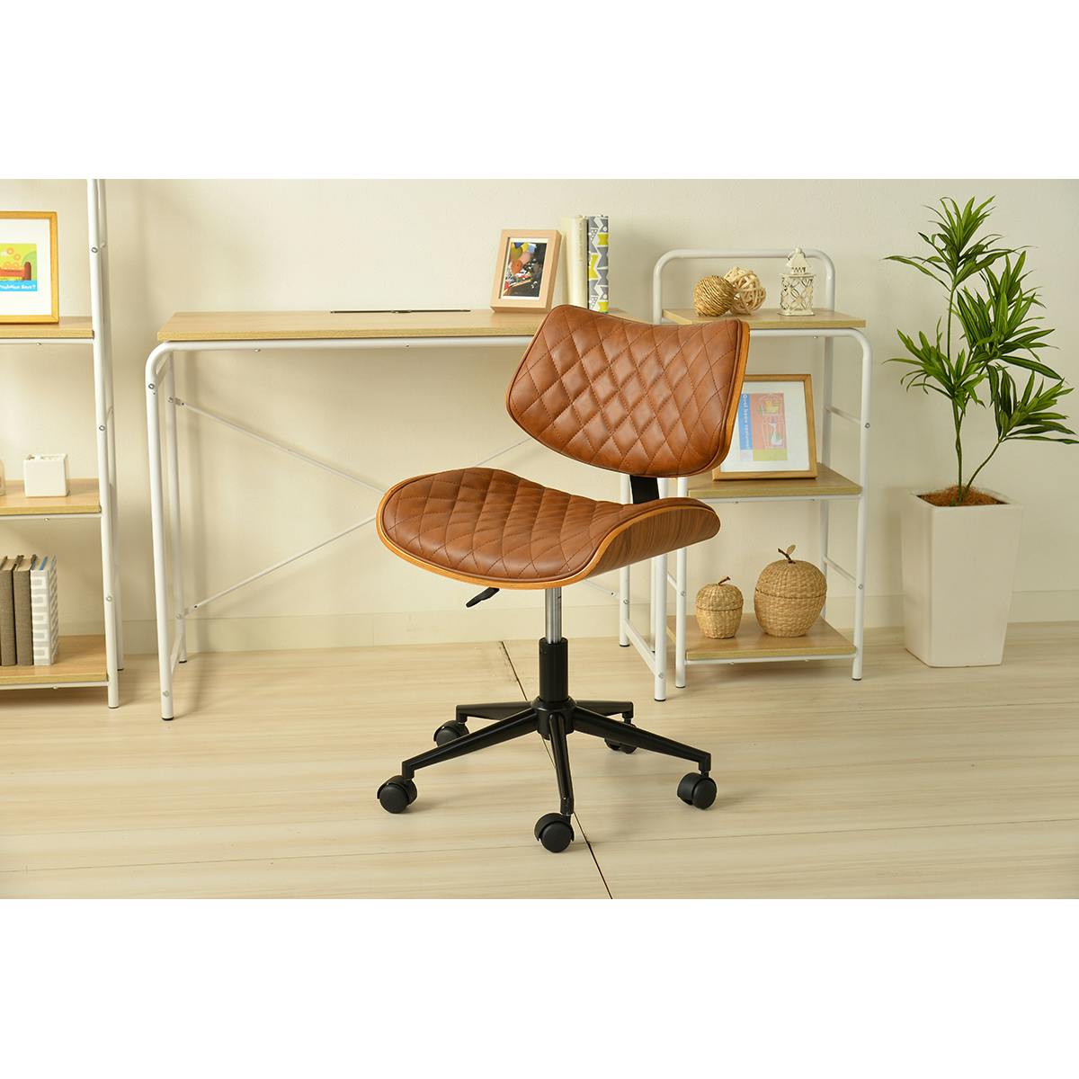 タマリビング ホームチェア デニーロ BR ブラウン(50001174) サイズ