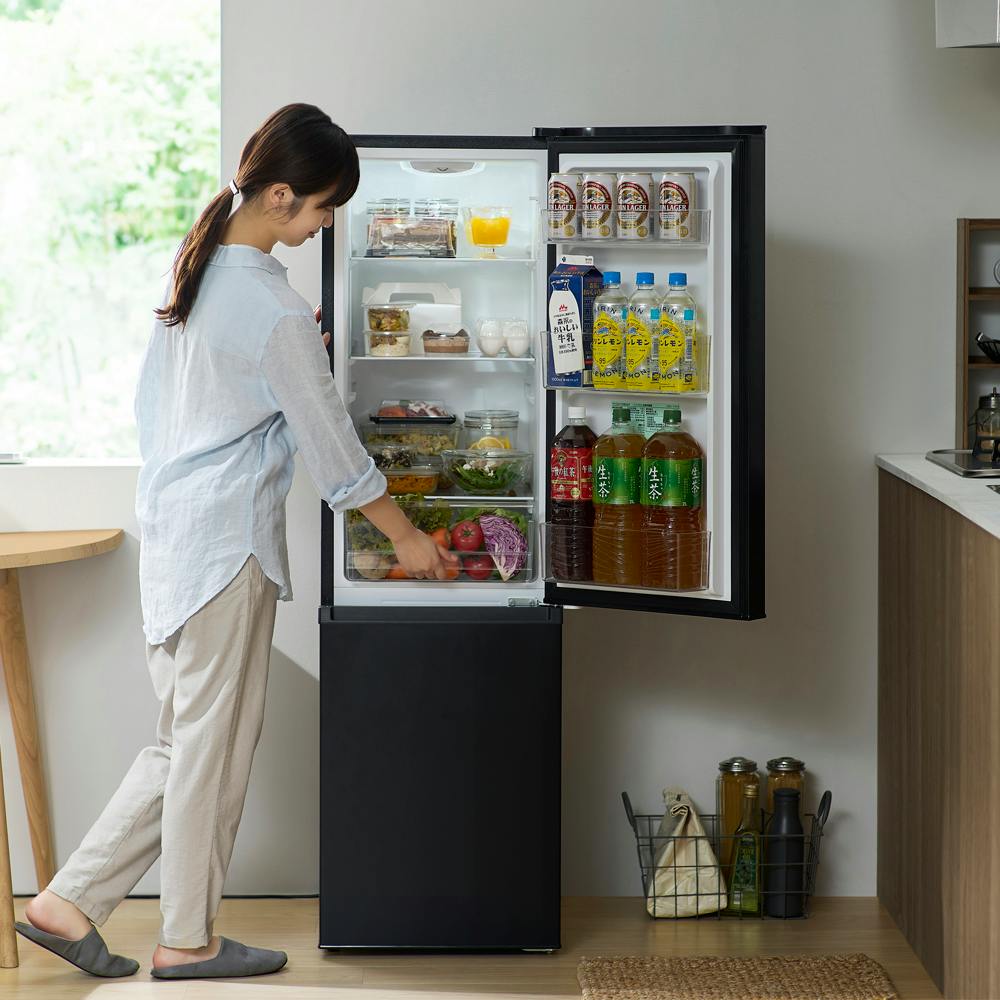 アイリスオーヤマ 冷凍冷蔵庫 170L IRSD-17A-BH ナチュラルブラック