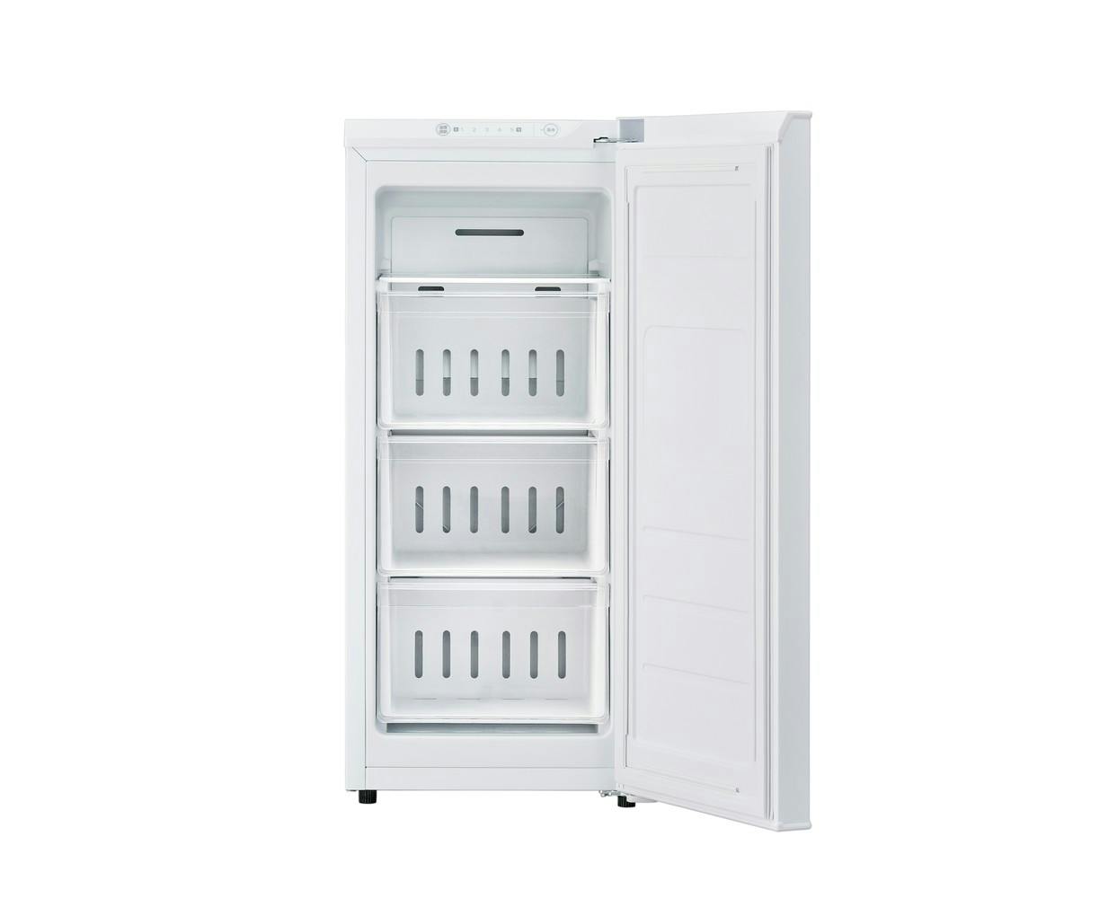 アイリスオーヤマ スリム冷凍庫 64L ホワイト スキマックス 薄壁