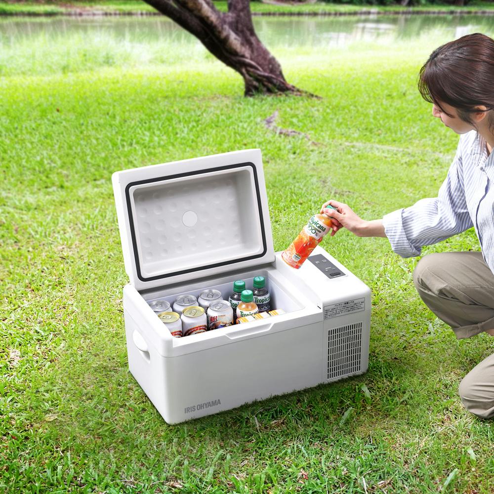 アイリスオーヤマ ポータブル冷蔵冷凍庫20L IPD-2B-W ホワイト 冷蔵庫