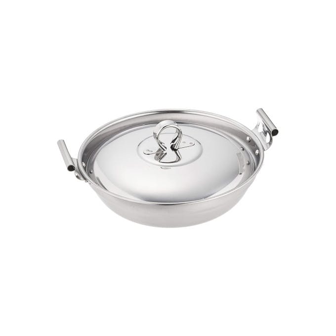 日本製のちり鍋 16cm ステンレス 鍋 ちり鍋 寄せ鍋 湯豆腐 蓋付き 一人