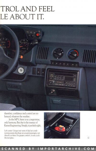 1990 Mazda MPV Brochure (Late Version) - ImportArchive