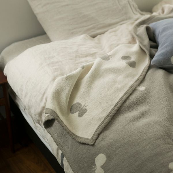 KLIPPAN/mina perhonen シュニールコットン シングルブランケット