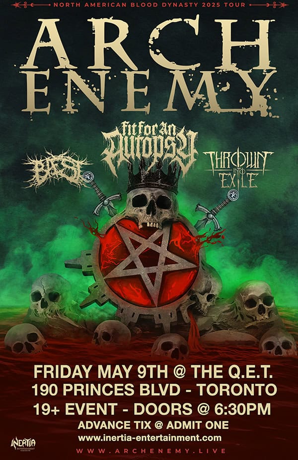 ARCH ENEMY - NORTH AMERICAN BLOOD DYNASTY 2025 tickets - Inertia