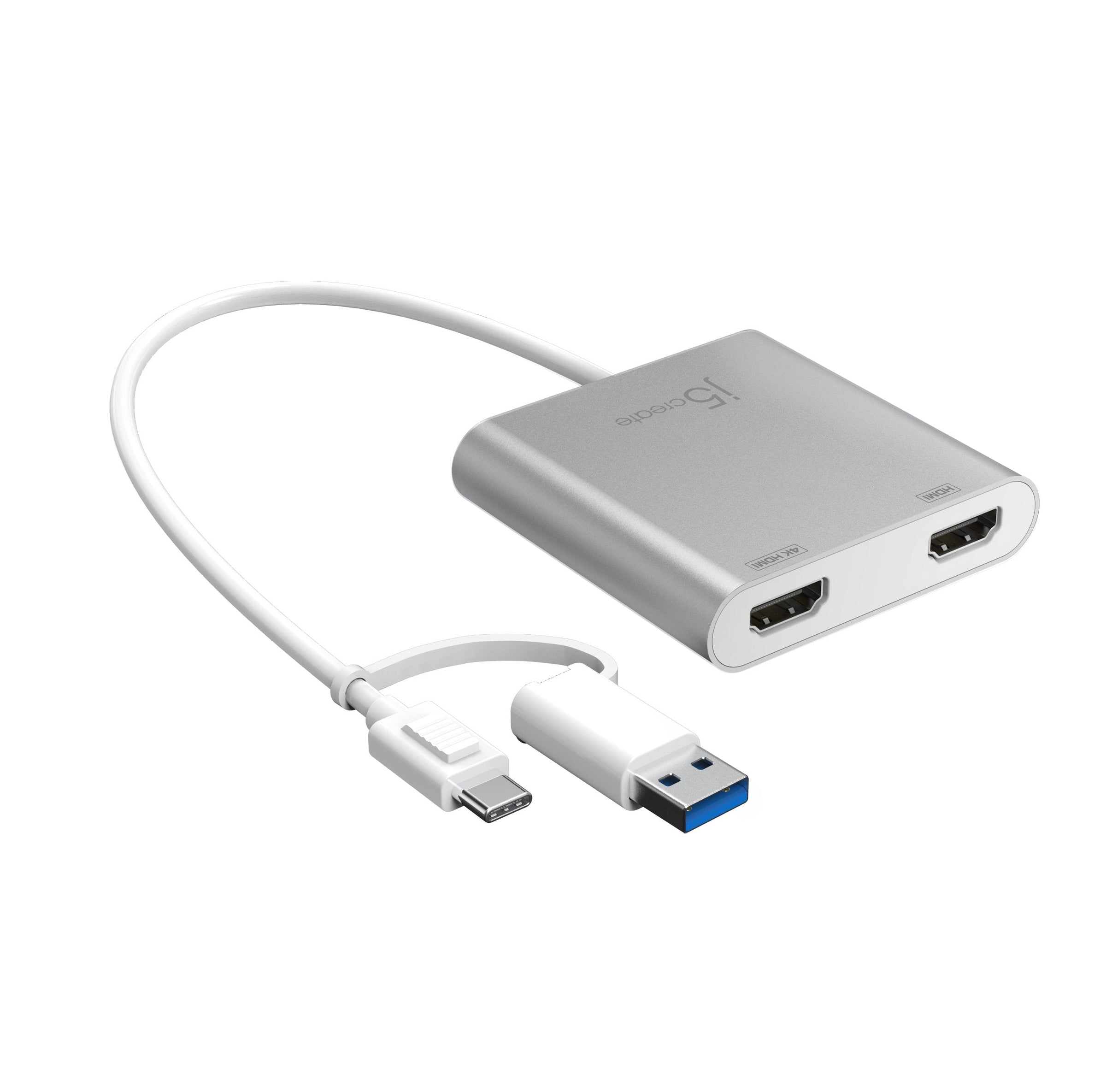 JCA365 USB-C® to Dual HDMI™ Multi-Monitor Adapter – j5create